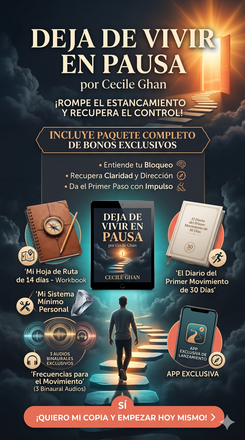 Deja de Vivir en Pausa, método de 14 días para recuperar motivación real sobre tu vida